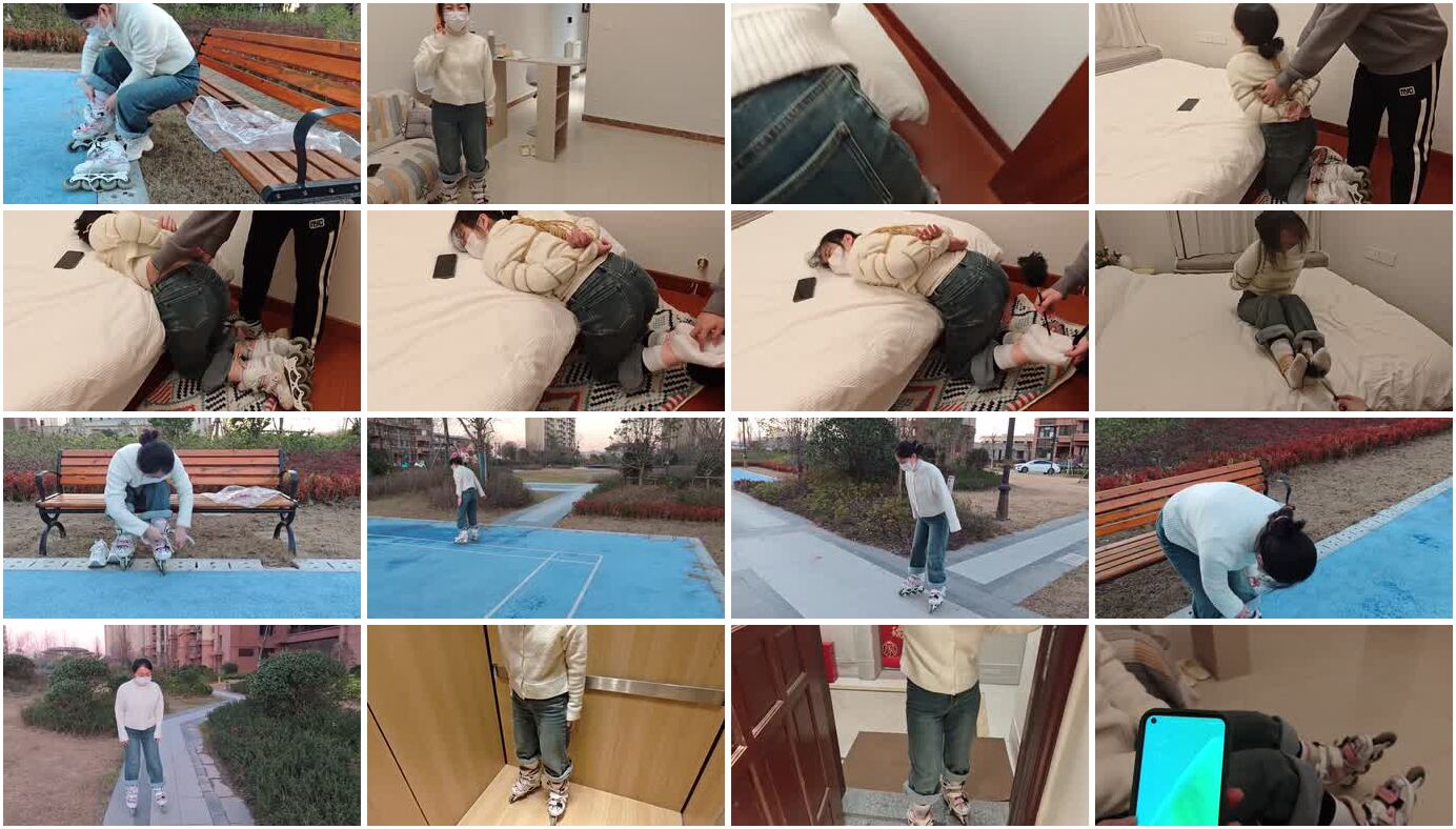SYY【苏苏】-微剧情轮滑少女交易不成反被绑架脱鞋白袜tk.mp4