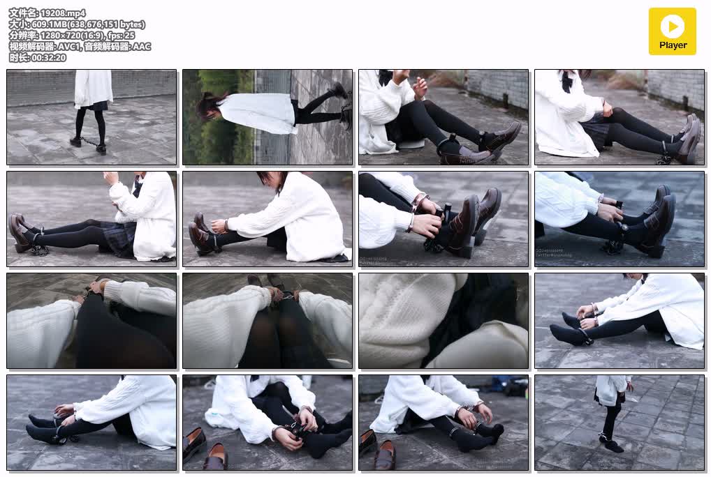 SYY【Annie】-CC777新麻豆阿梓试镜黑丝JK镣铐银手镯佩戴行走.mp4