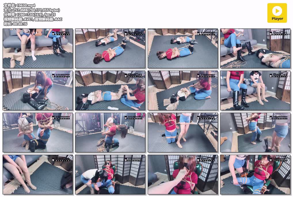 SYY【BadCat】-妙妙X依依X多比多人特摄剧情DID遇险少女美少女假面在挑选婚纱前一天惨遭双恶灵少女捆绑羞辱被玩弄的时候被迫和男友通电话.mp4