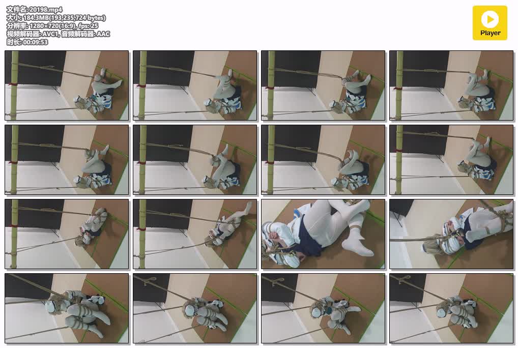 SYY【汐月】-芭芭拉被缚挣扎试图逃脱失败被M腿展示花园.mp4