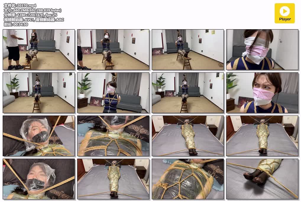 SYY【金宝】-卧底模特的命运下盖盖出演卧底特工惨遭报复老虎凳捆绑塑料袋全包捆绑.mp4