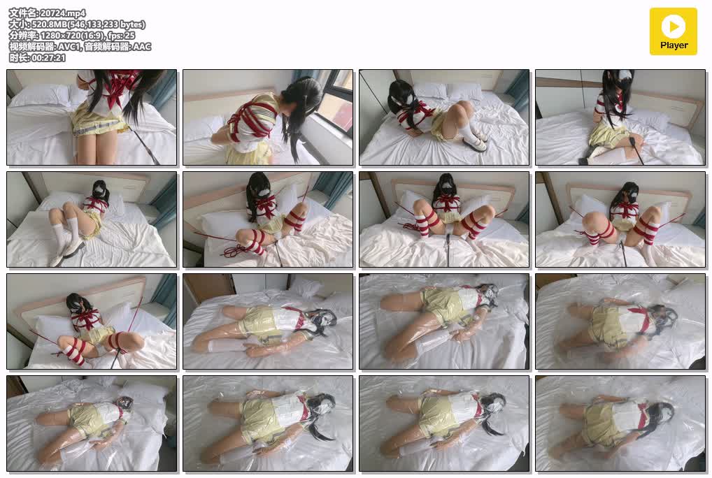 SYY【氧柒罐罐】-罐罐双马尾肉丝连身袜小腿袜JK捆绑抽打虐阴一下一下的就把罐罐疼哭了体验真空袋每一次都比上一次紧直到最后完全抽成压缩饼干了一点点空气不留吓得罐罐在里面疯狂尖叫挣扎.mp4