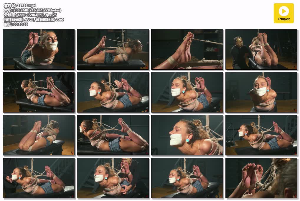 SYY【欧美绳艺】-Hayley Her First Tight Hogtie and Tape Gag.mp4